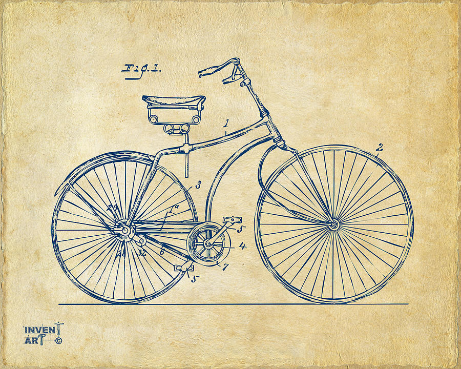 900x720 1890 Bicycle Patent Minimal