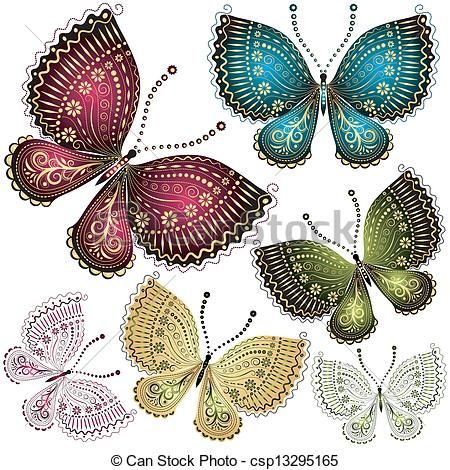 450x470 Lace Butterfly Tattoo