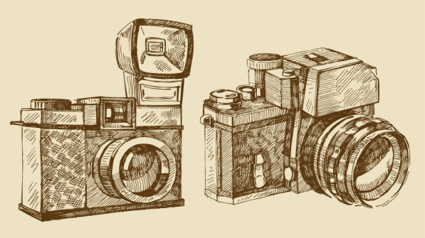 597x335 Vintage Camera Vector Free Vector Download (7,098 Free Vector)