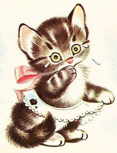 236x308 Clip Art, Vintage, Cats, Kitties, Clipart, Cat, Kitten, Kitty