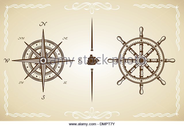 640x440 Old Compass Drawing Stock Photos Amp Old Compass Drawing Stock