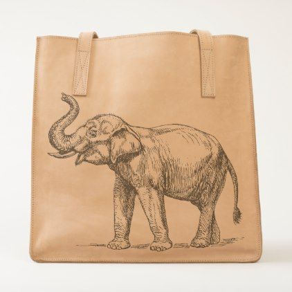 422x422 Vintage Elephant Drawing Simple Trendy Boho Chic Tote Vintage