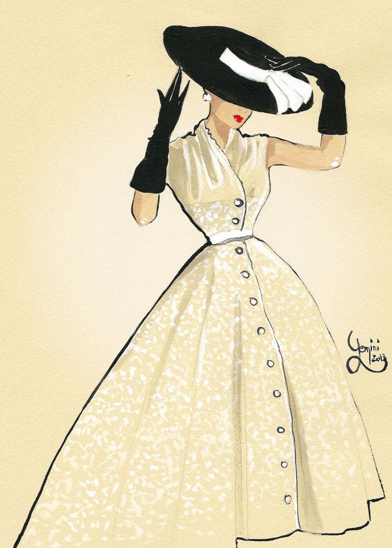 570x796 Vintage Fashion Illustration Be Inspirational Manerz