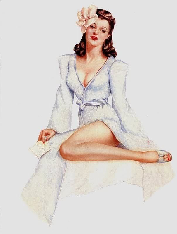 604x800 Vintage Pin Up Girl