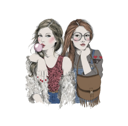 408x402 Materiais Pra Desenhos Femininos Best Friends