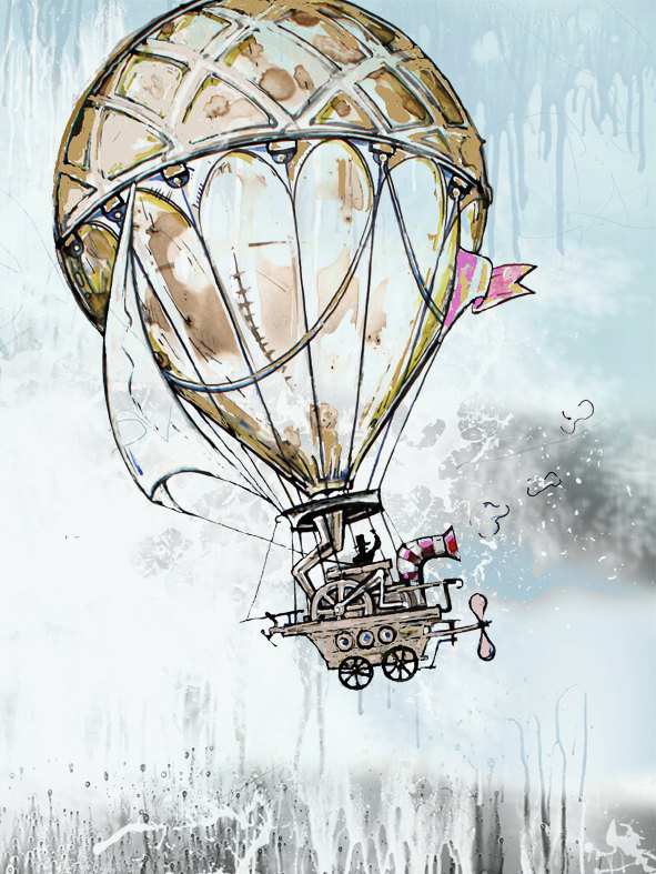 591x787 Vintage Illustration Fine Art Print 12 X 16 Drawing Mixed Media