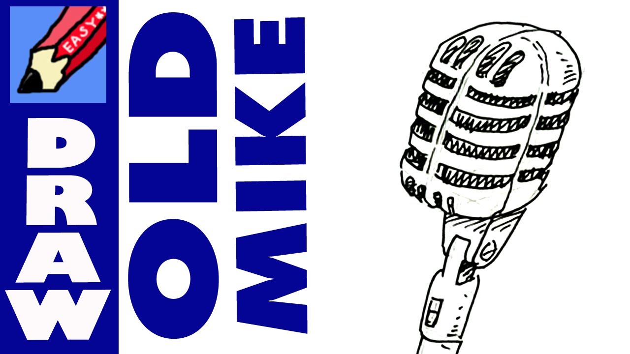 1280x720 How To Draw An Old Fashioned Microphone Real Easy