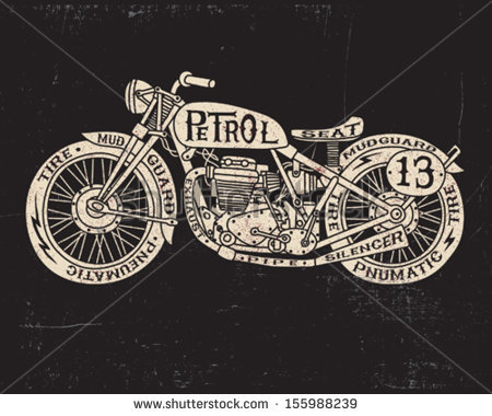 450x380 Text Filled Vintage Motorcycle By Tairy Greene, Via Shutterstock