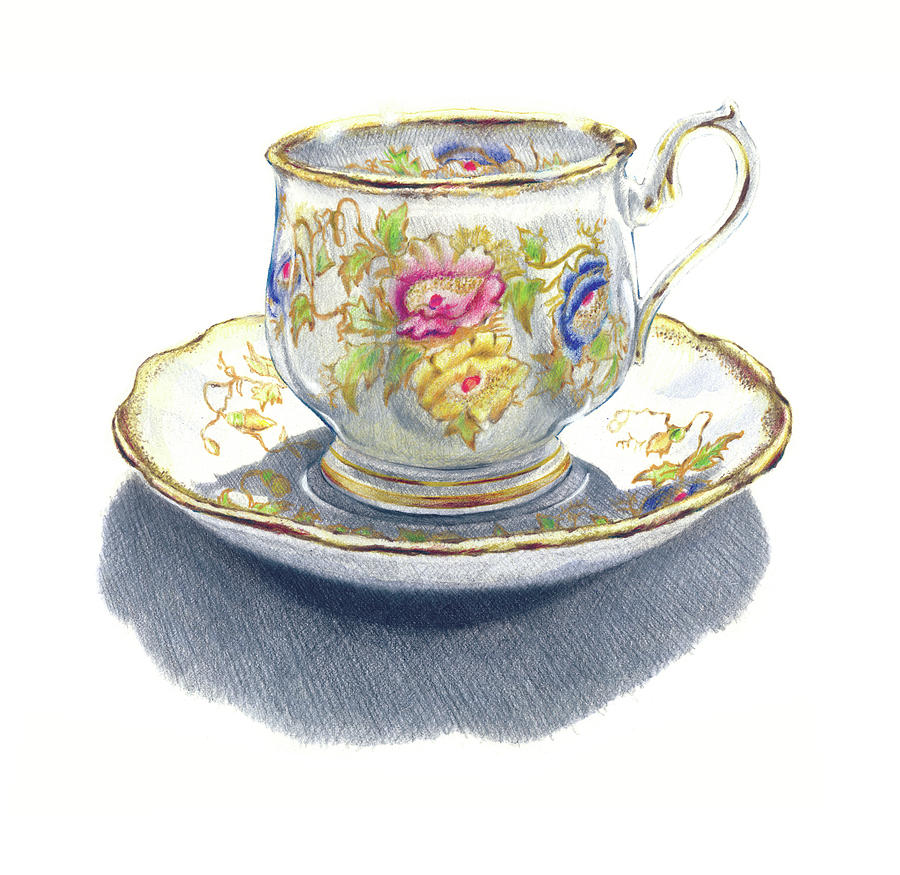 900x875 Teacup Drawing