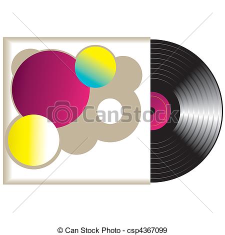 450x470 Retro Vinyl Record. Vector Illustration Eps Vectors
