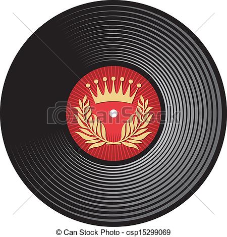 450x470 Vector Vinyl Disc (Vinyl Record) Clip Art Vector