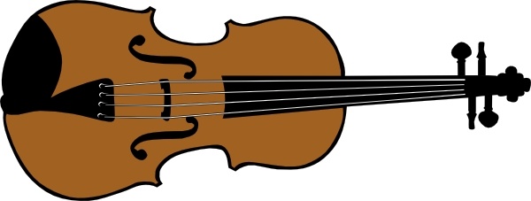 600x227 Violin (Colour) Clip Art Free Vector In Open Office Drawing Svg