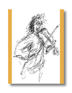232x300 The Violinist Drawings
