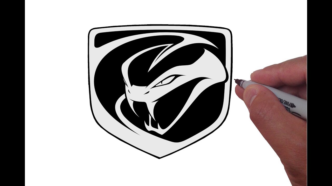 1280x720 How To Draw The Dodge Viper Logo