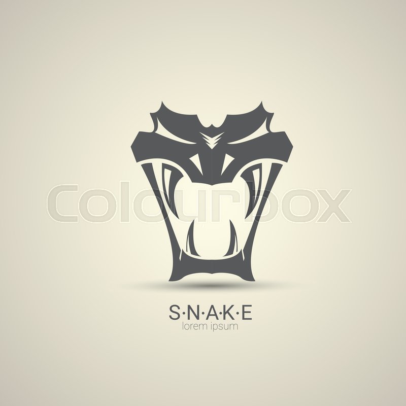 800x800 Vector Angry Dangerous Snake Logo Design Template. Danger Snake