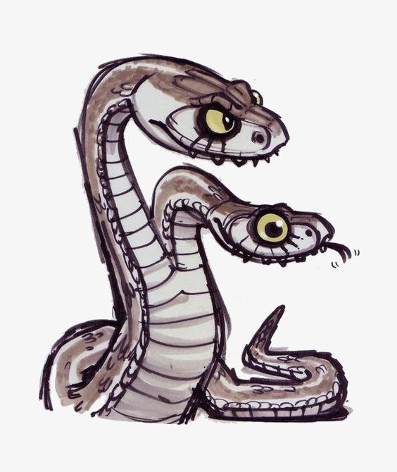 564x670 Viper, Hand Painted Snakes, Cartoon Viper, Headed Snake Png Image