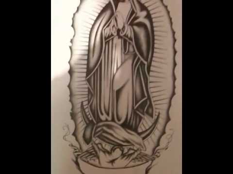 480x360 Virgen De Guadalupe Drawing