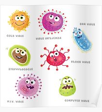 210x230 Computer Virus Drawing Posters Redbubble