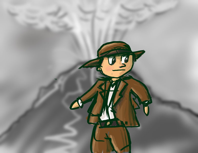 800x618 Young Indiana Jones Volcano Drawing A Day