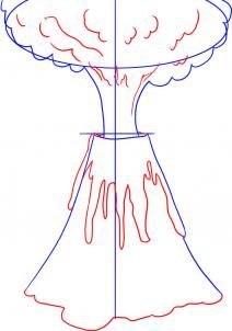212x302 How To Draw A Volcano Step 3 Theme Disaster