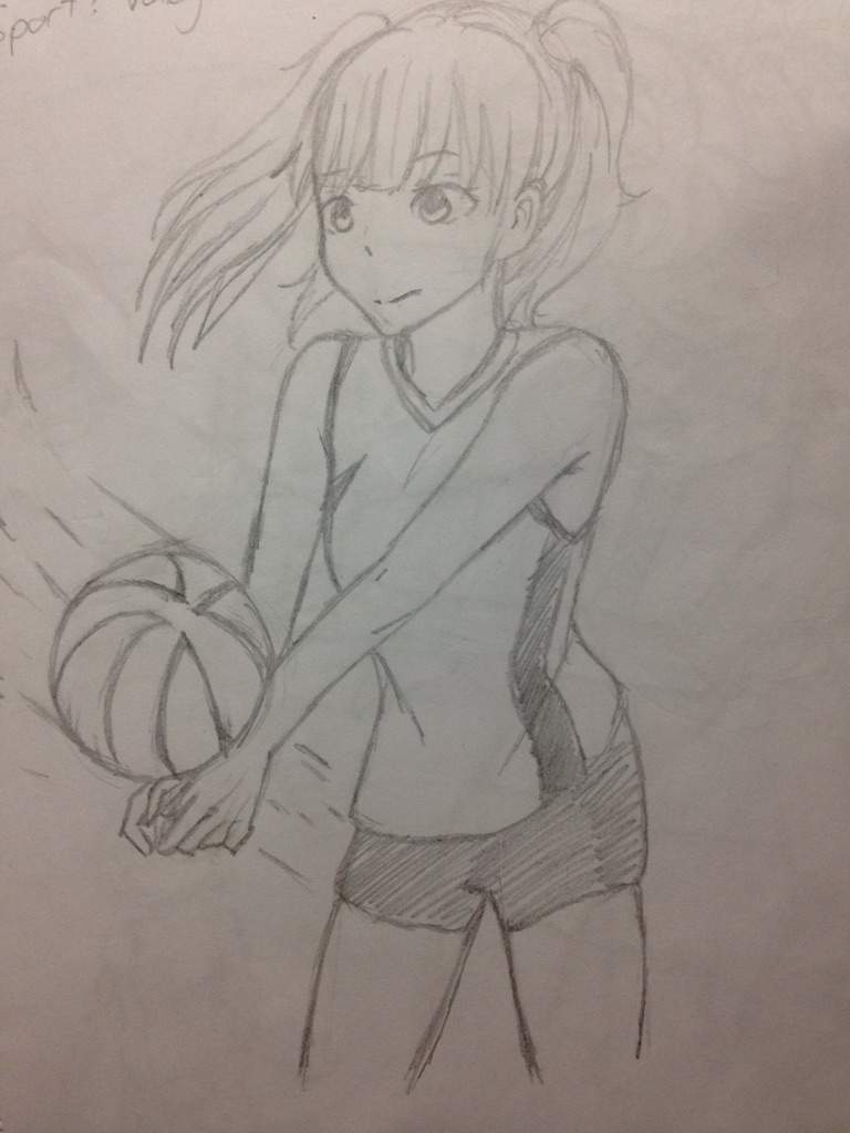 Volleyball Player Drawing at GetDrawings | Free download