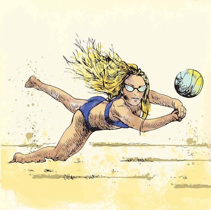 700x698 Volleyball Player
