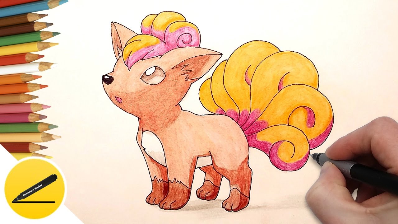 1280x720 How To Draw Pokemon Vulpix (Pokemon Go) Step By Step Drawing