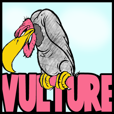 400x400 How To Draw Cartoon Vultures In Easy Steps Drawing Tutorial