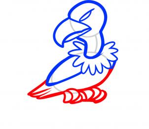 302x262 How To Draw How To Draw A Vulture For Kids