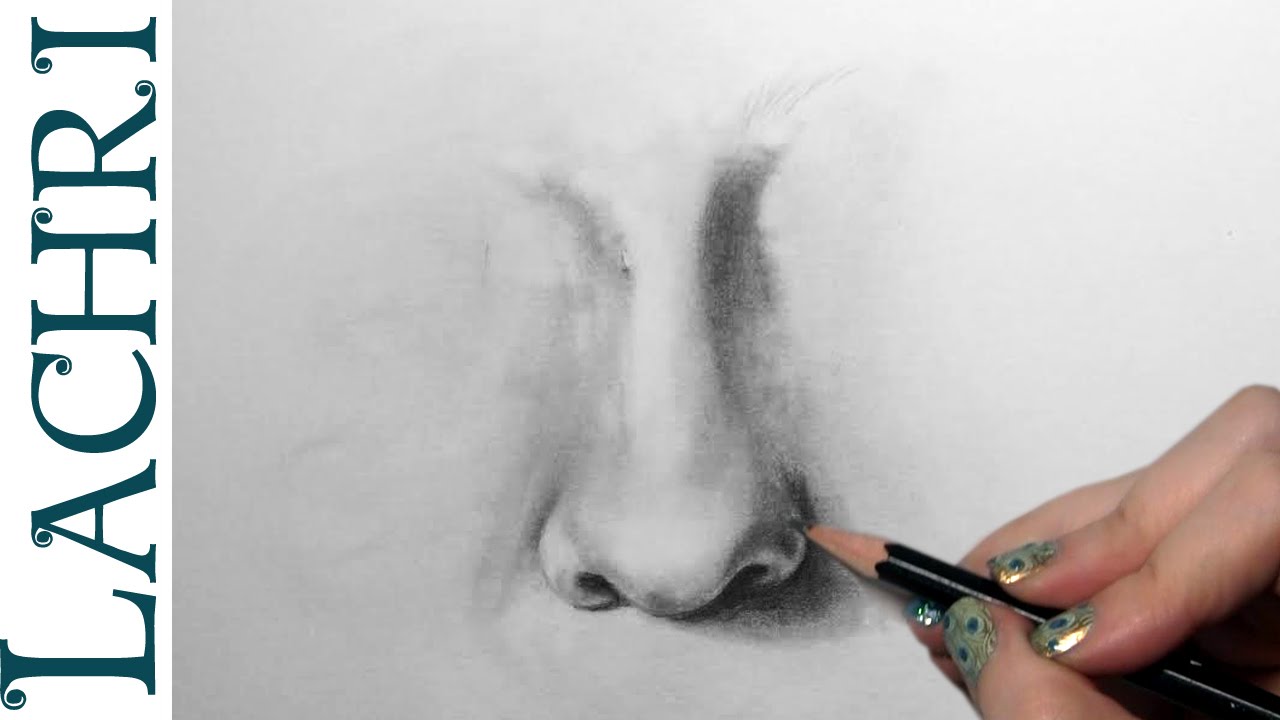1280x720 How To Draw A Realistic Nose W Lachri