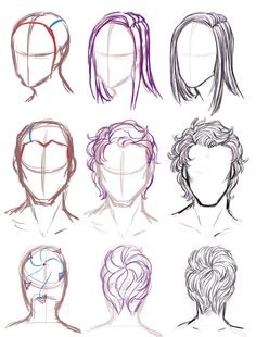 236x310 How To Draw Curly Hair Male