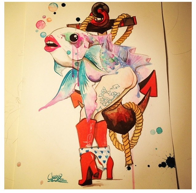 640x630 Lora Zombie Tattoo Design Wacky Drawing But It's Well Done Lol