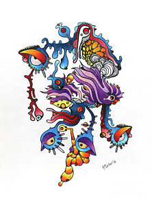 222x300 Wacky Drawings Fine Art America