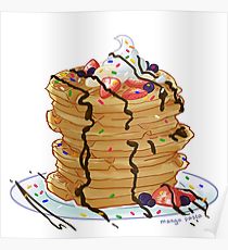 210x230 Waffle Drawing Posters Redbubble