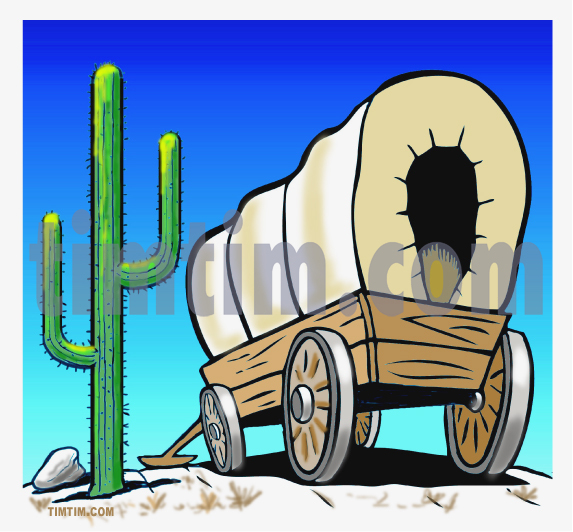573x532 Free Drawing Of Covered Wagon From The Category History