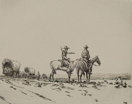 450x353 Wagon Train Scouts By Hans Kleiber On Artnet