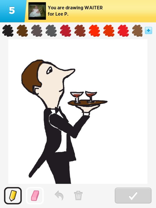 500x667 Waiter Drawings