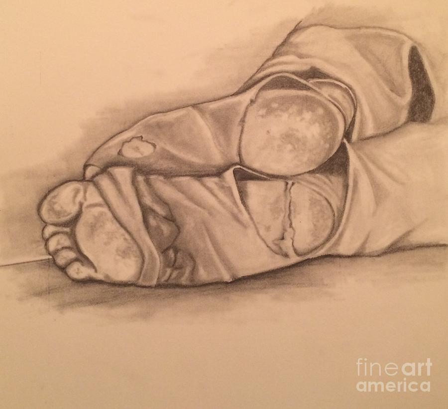 900x821 Walk A Mile In My Shoes Drawing By Mark Ward