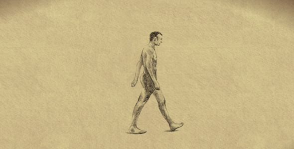 590x300 Walking Drawing Pencil By Konote Videohive