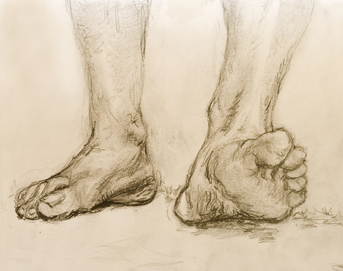 500x395 Walking Feet Draw, Arches Paper And Figure Drawings