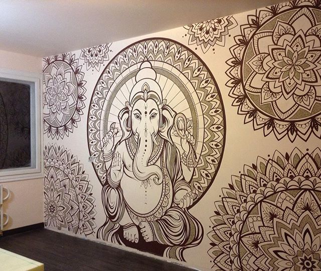 640x541 Beautiful Wall Drawing