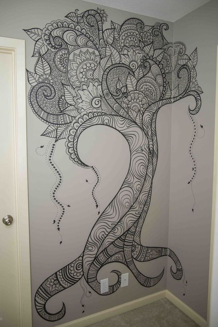 736x1103 Photos Wall Drawings Design Ideas,