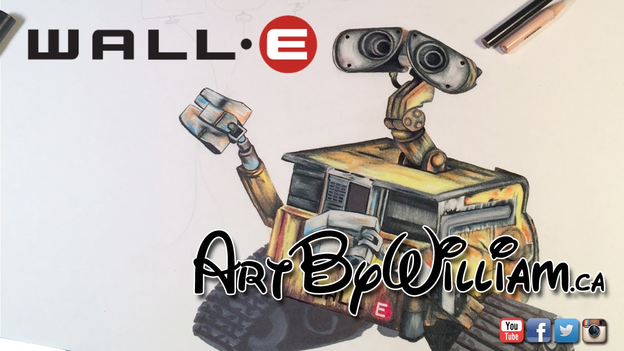 1280x720 Drawing Wall E, Colored Pencil