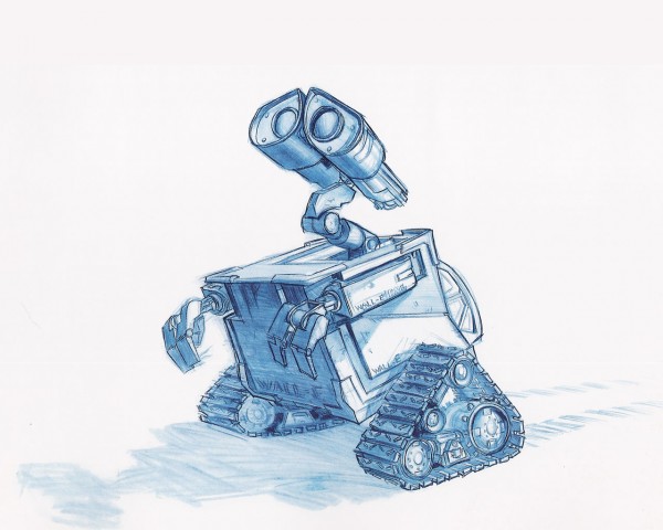 600x480 Drawing Of Wall E Widescreen Wallpaper Wide