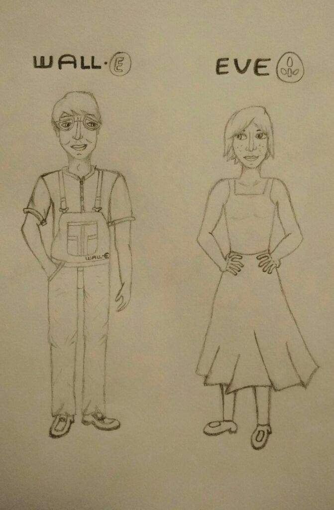 671x1024 Wall E And Eve As Humans Drawing Disney Amino