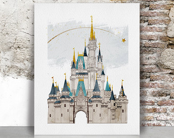 Walt Disney World Castle Drawing at GetDrawings | Free download