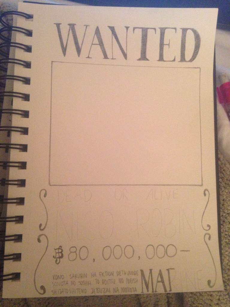 768x1024 Nico Robin Wanted Poster Drawing! Anime Amino