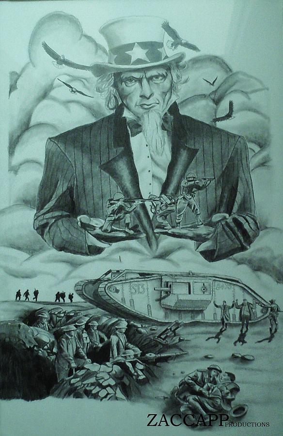 584x900 World War 1 Drawing By Zachary Capodici