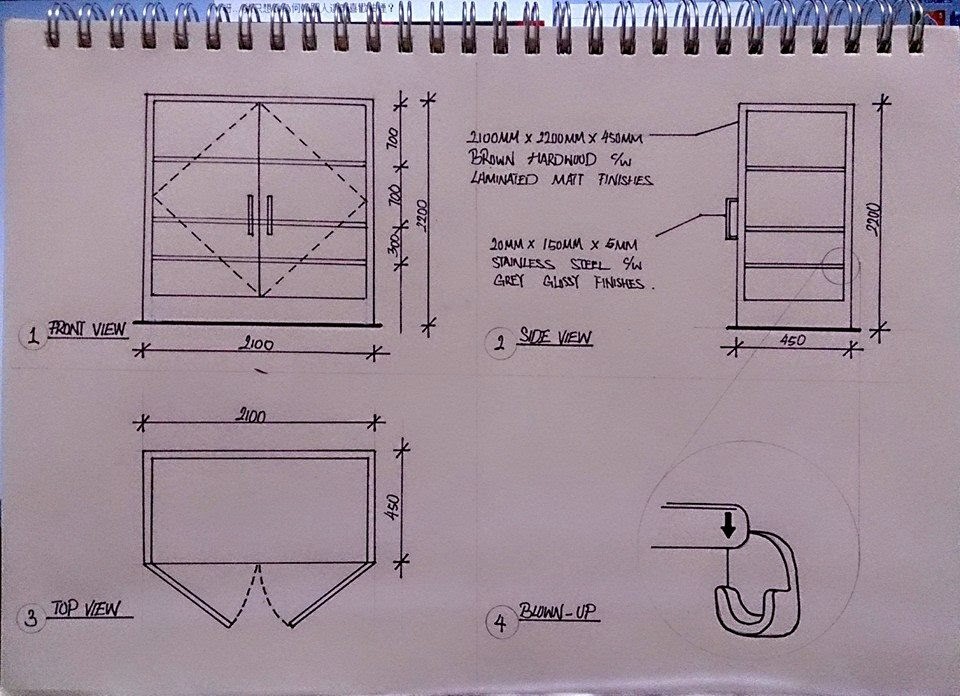 960x696 Detailing Amp Working Drawing Wardrobe Detail Drawing