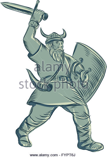 364x540 Viking Warrior Drawing Stock Photos Amp Viking Warrior Drawing Stock